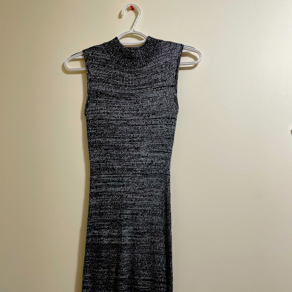 Knitted Grey body-con dress for women